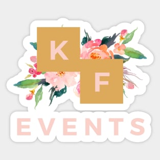 KF Events Block Logo Sticker